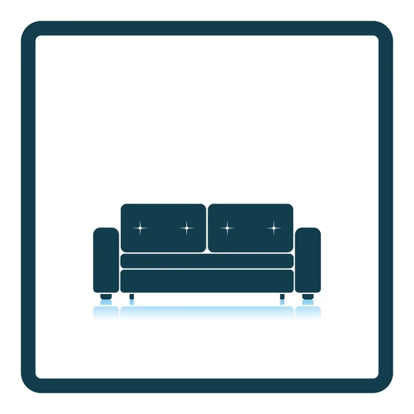 Canapé icône cinéma — Image vectorielle