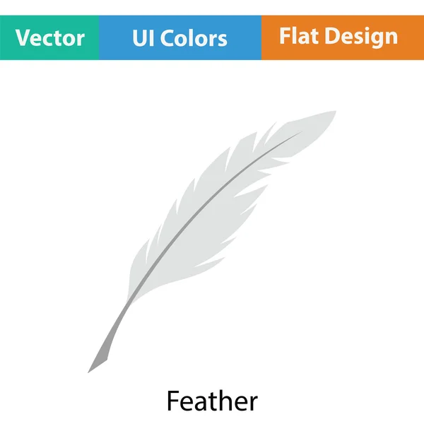 Writing feather icon — Stock Vector