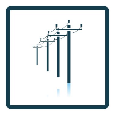 High voltage line icon clipart