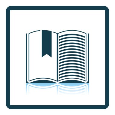 Yer işareti ile açık kitap simgesi