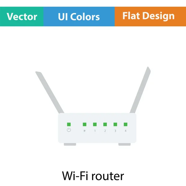 Wi-Fi router ikon illustration. — Stock vektor