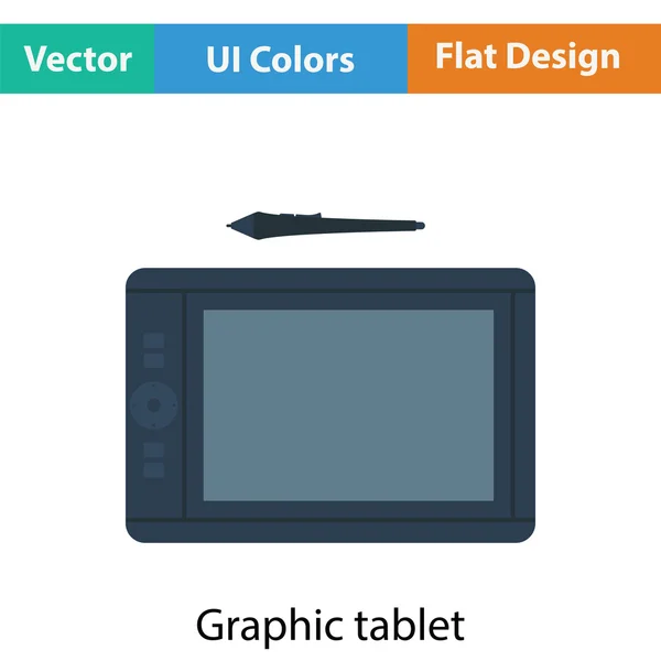 Pictogram grafisch tablet — Stockvector