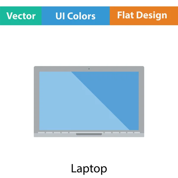 Laptopa ikona ilustracja. — Wektor stockowy