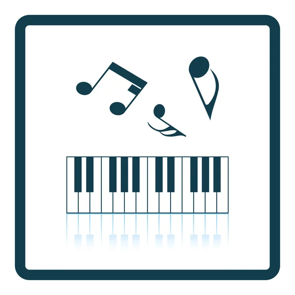 Icône du clavier pour piano — Image vectorielle