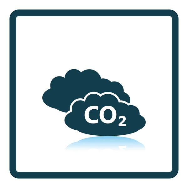 CO 2 cloud icon — Stock Vector