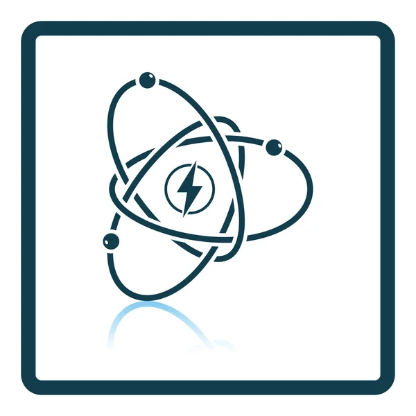 Atoom energie pictogram — Stockvector