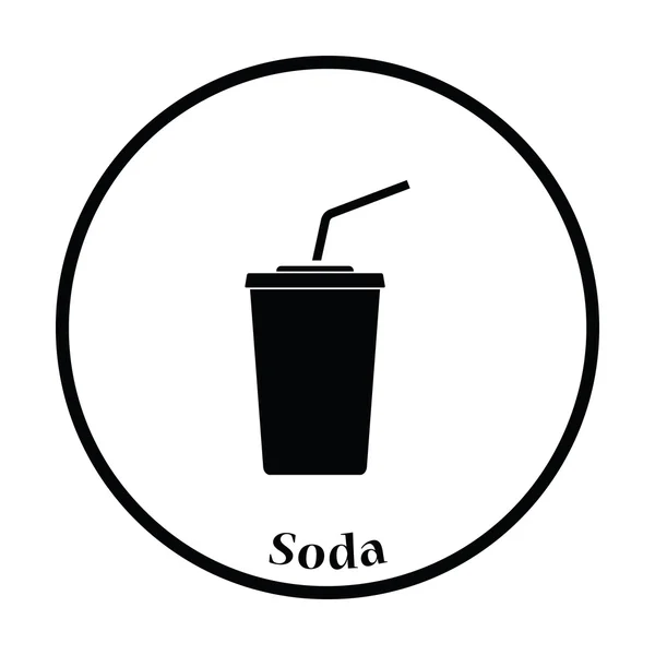 Icono de bebida de soda de cine — Archivo Imágenes Vectoriales