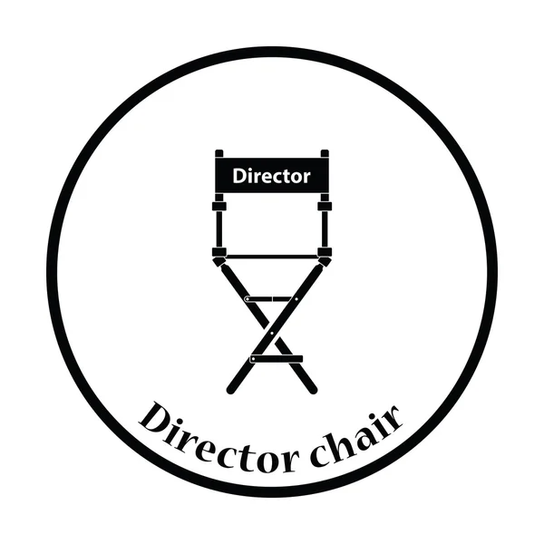 Значок крісло режисер — стоковий вектор