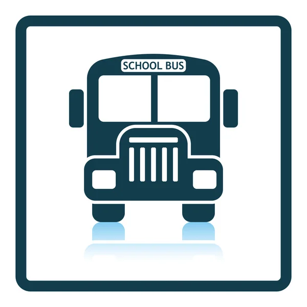 Ikonen för skolbussen — Stock vektor