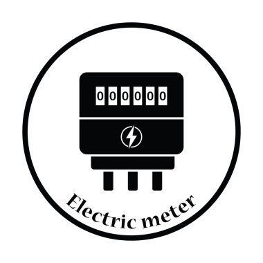 Elektrik ölçer simgesini
