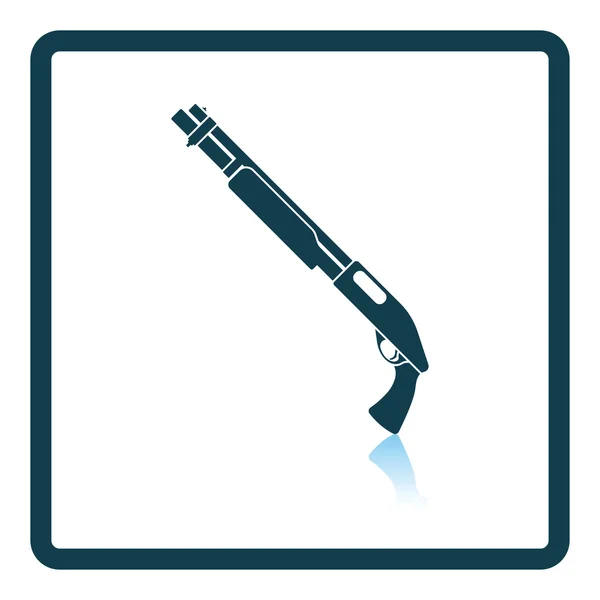 Pump-action shotgun icon — Stock Vector