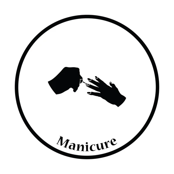 Icono de manicura ilustración . — Vector de stock