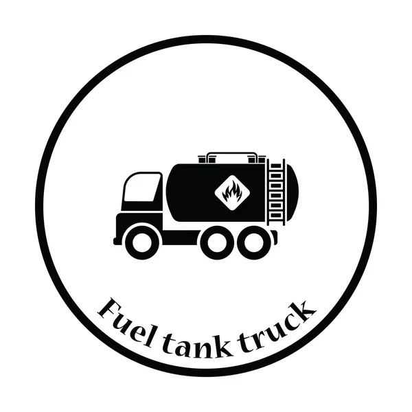 Fuel tank truck icon — Stock Vector