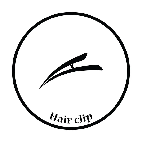 Illustrazione icona clip di capelli . — Vettoriale Stock