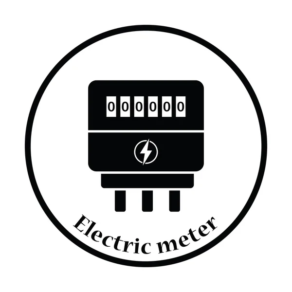 Electric meter icon — Stock Vector