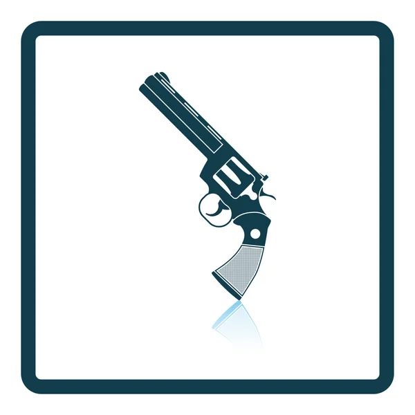 Revólver pistola icono — Archivo Imágenes Vectoriales