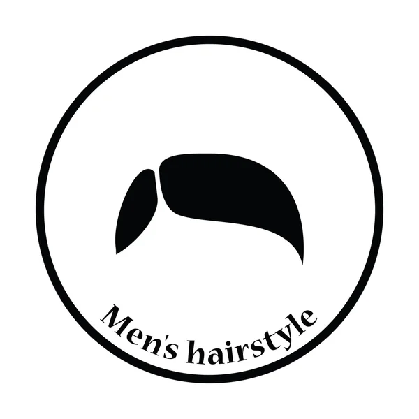 Ícone de penteado masculino — Vetor de Stock