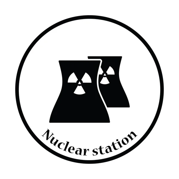 Kerncentrale pictogram — Stockvector