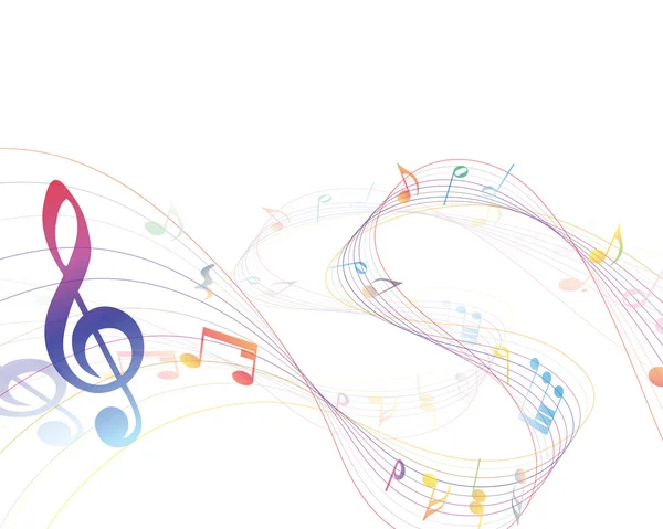 Éléments de design musical de la musique — Image vectorielle