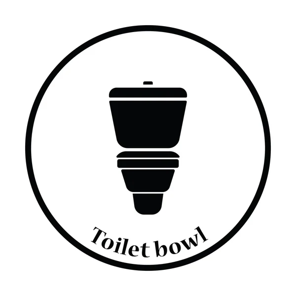 Toilet bowl icon — Stock Vector