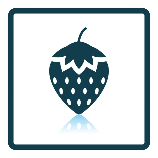 Ikone der Erdbeerillustration. — Stockvektor