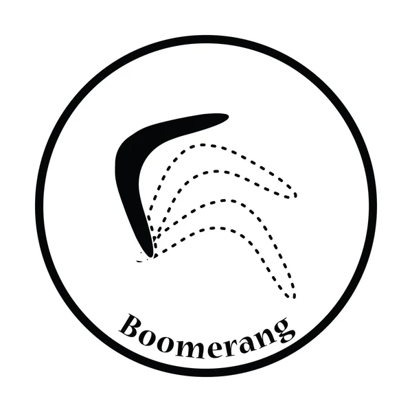 Ilustrație pictogramă Boomerang . — Vector de stoc