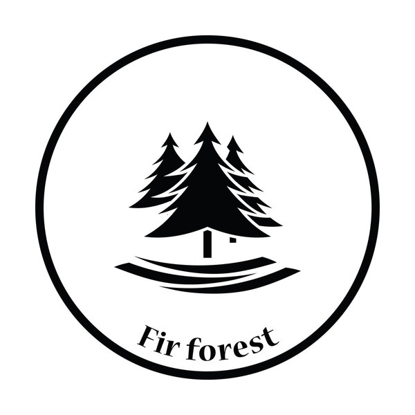 Fir forest  icon