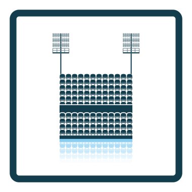 Stadium tribune with seats vector Stadium tribune with seats vector