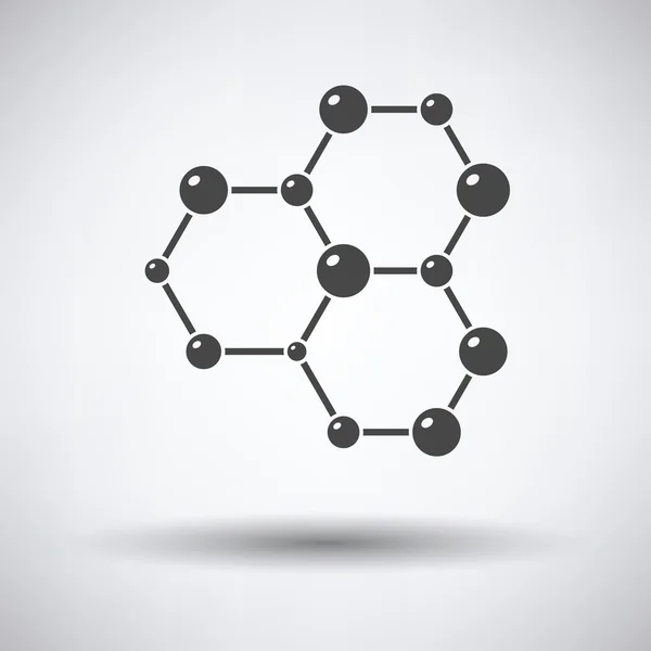 Ícone de química conexão hexa de átomos —  Vetores de Stock