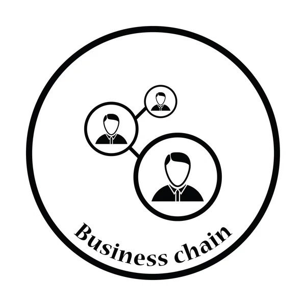 Icono de estructura de hombre de negocios — Vector de stock