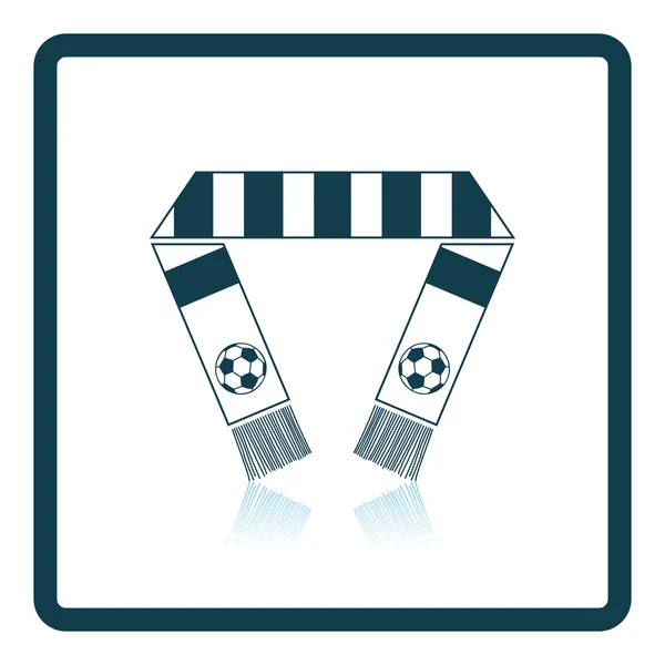 Fútbol fans bufanda icono — Archivo Imágenes Vectoriales
