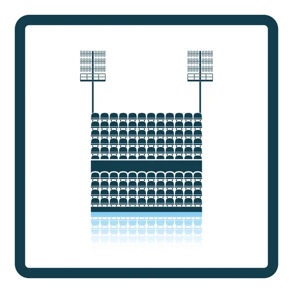 Stadiontribüne mit Sitzplätzen — Stockvektor