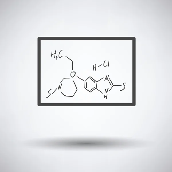 Icono de la fórmula química en pizarra — Archivo Imágenes Vectoriales