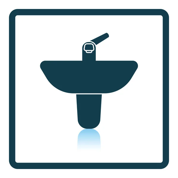 Symbolbild Waschbecken — Stockvektor