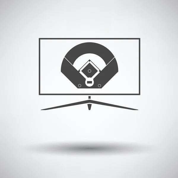 Beyzbol tv çeviri simgesi — Stok Vektör