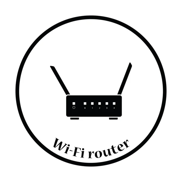 Ilustración del icono del router Wi-Fi — Archivo Imágenes Vectoriales