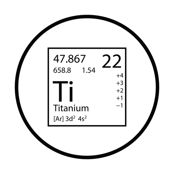 Icône de l'élément chimie — Image vectorielle