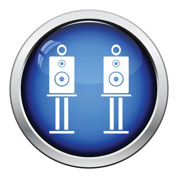 Sistema de audio altavoces icono — Vector de stock