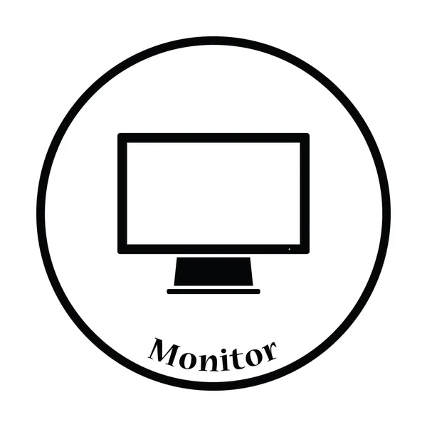 Icono de monitor ilustración — Vector de stock