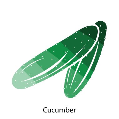 Salatalık simge tasarlamak.