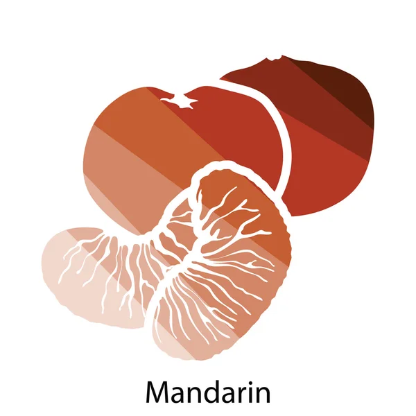 Symbolbild für Mandarinen. — Stockvektor