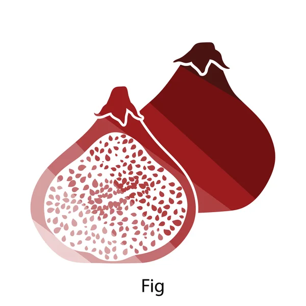 Σύκο φρούτα εικονίδιο εικονογράφηση. — Διανυσματικό Αρχείο