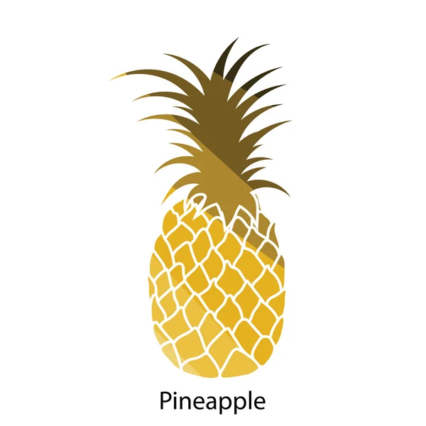 Ilustración del icono de piña . — Vector de stock