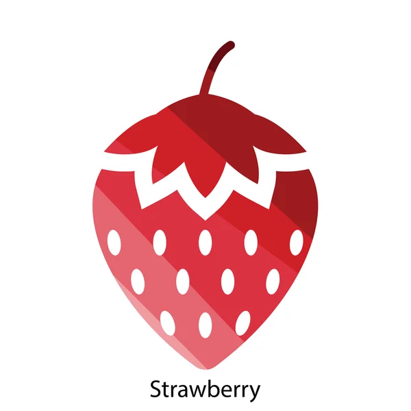 Illustration zum Erdbeer-Symbol. — Stockvektor