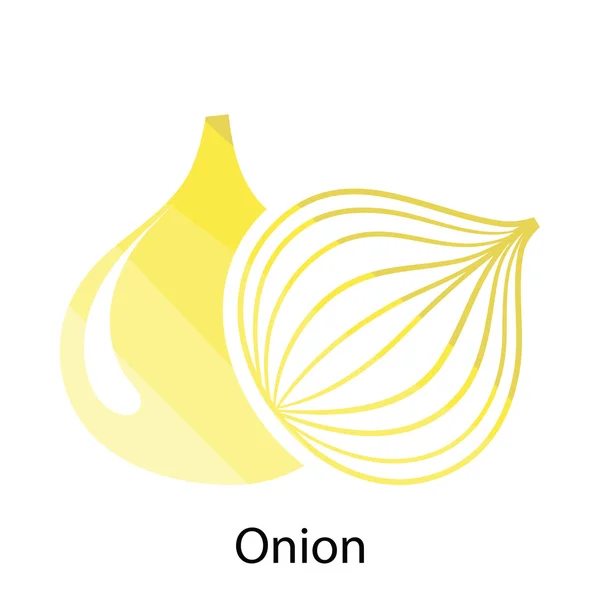 Ilustración del icono de cebolla . — Vector de stock
