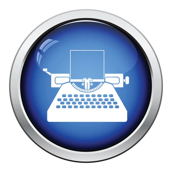 Írógép ikon illusztráció. — Stock Vector
