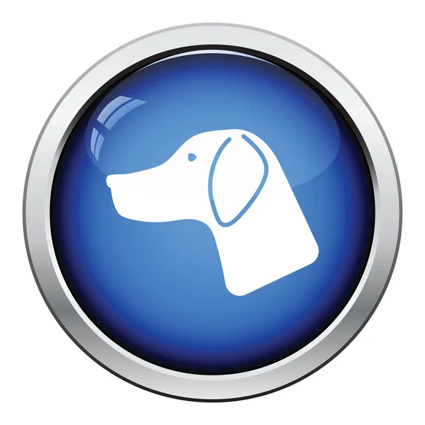 Cão de caça tinha ícone — Vetor de Stock