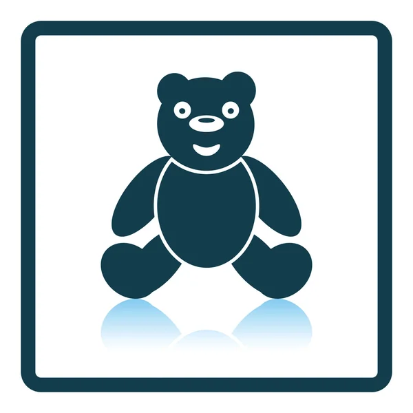 Teddybär-Symbol — Stockvektor