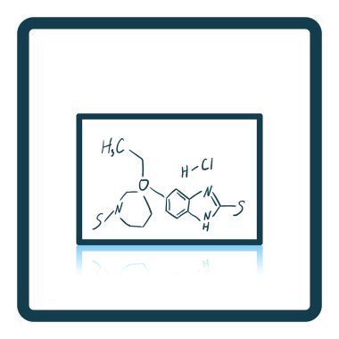 Simge yazı tahtası üzerinde kimya Formula