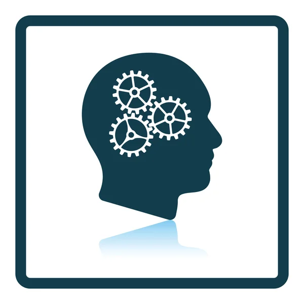 Ikone der Brainstormillustration. — Stockvektor